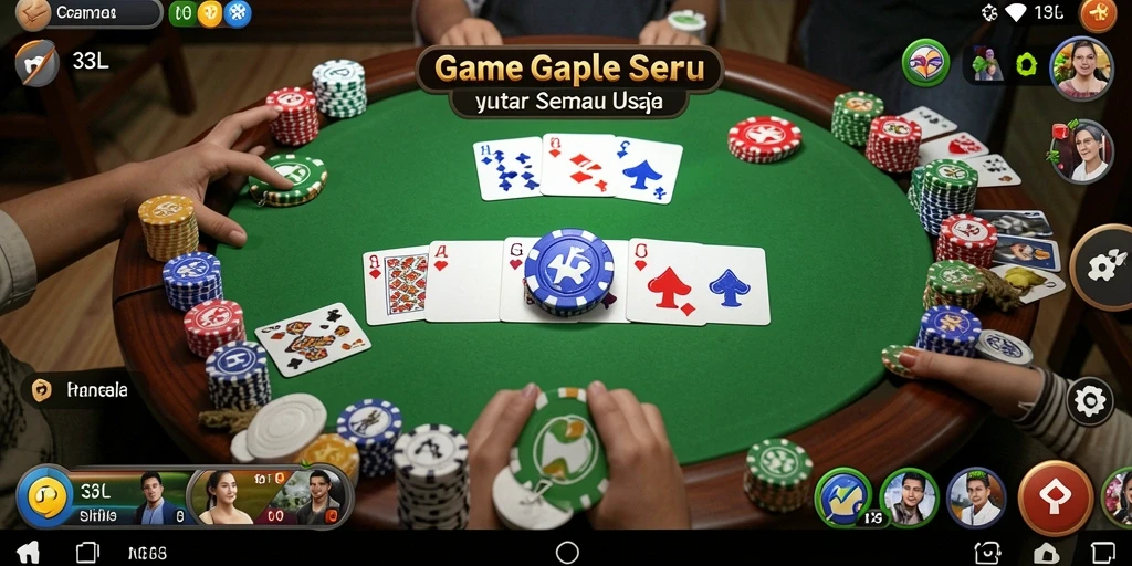 Tampilan menarik dari gameplay Gaple di 33L.