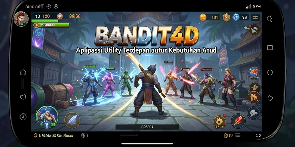 Tampilan antarmuka BANDIT4D yang modern dan user-friendly.