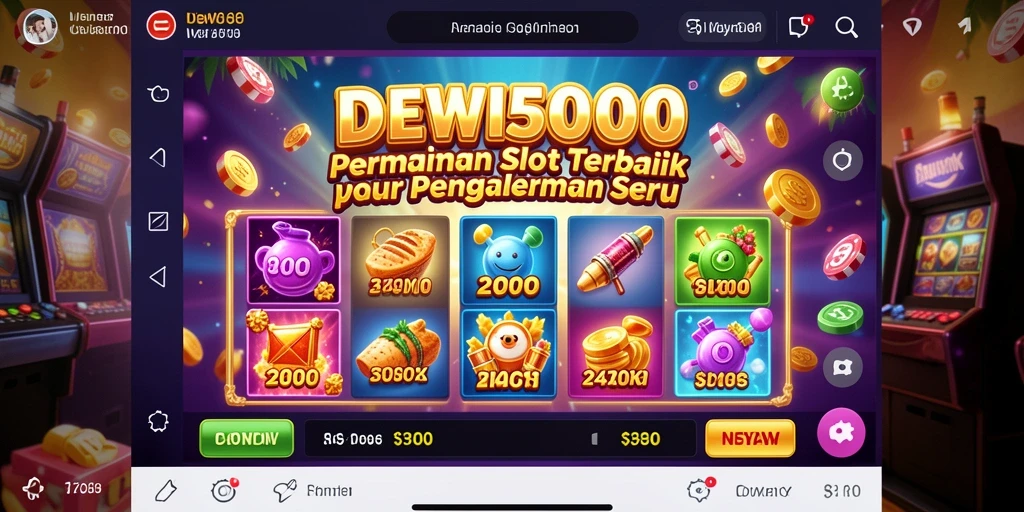 Tampilan epik gameplay Slot yang mengasyikkan di DEWI5000.