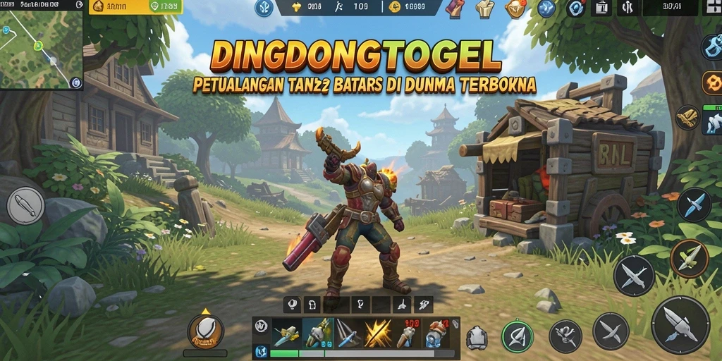 Screenshot DINGDONGTOGEL menampilkan pemain menjelajahi dunia terbuka yang luas.