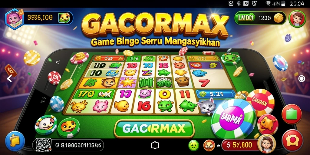 Tampilan gameplay seru dalam GACORMAX yang menggambarkan keseruan Bingo.