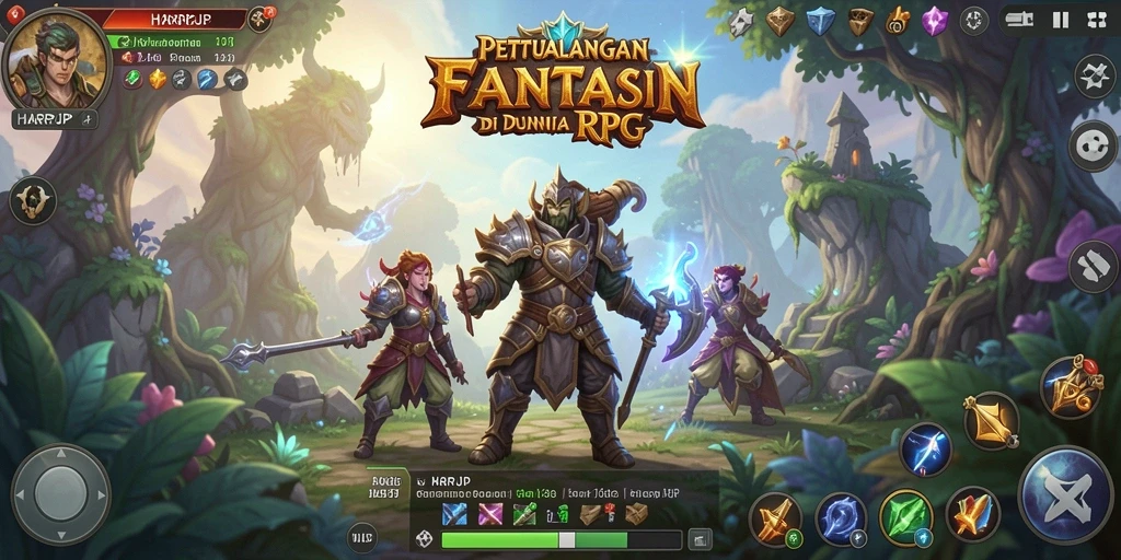Gameplay HARAPJP dengan karakter dan dunia yang hidup.