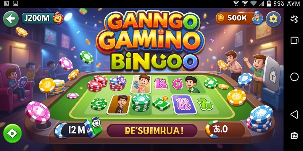 Tampilan gameplay Bingo yang mendebarkan di J200M.