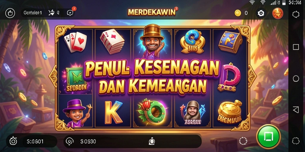 Gameplay seru di MERDEKAWIN dengan potensi kemenangan besar.