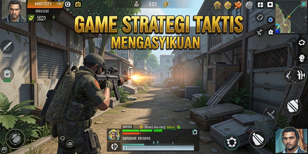 Tampilan gameplay strategis yang menantang dan menarik.