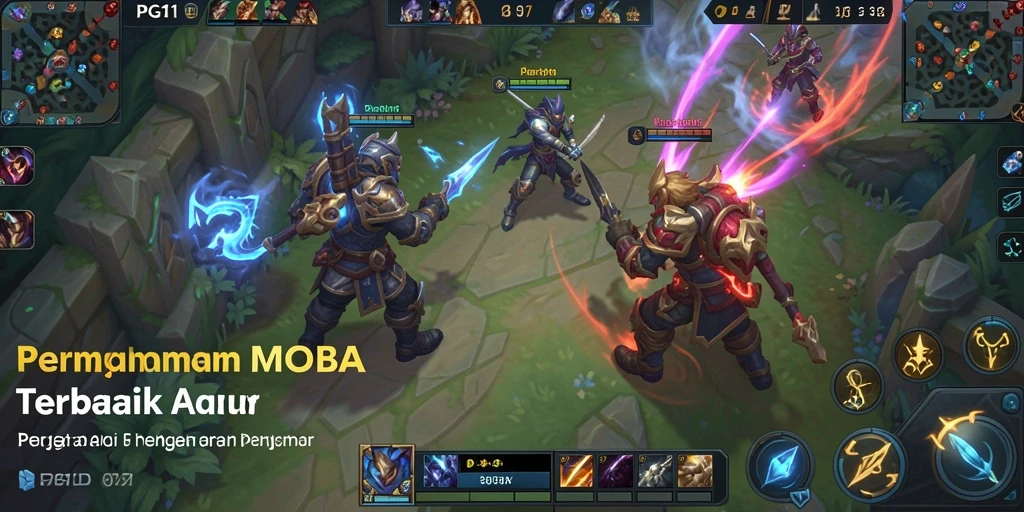 Gameplay seru di PG11 dengan pertarungan antar hero.